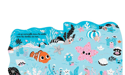 La journée de petit poisson - Livre d'éveil tout carton découpé en paysages - Dès 6 mois - Nathan