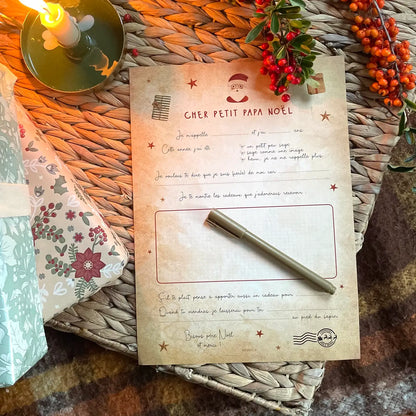 Lettre au père Noël - Cadeaux - Papier Poetic