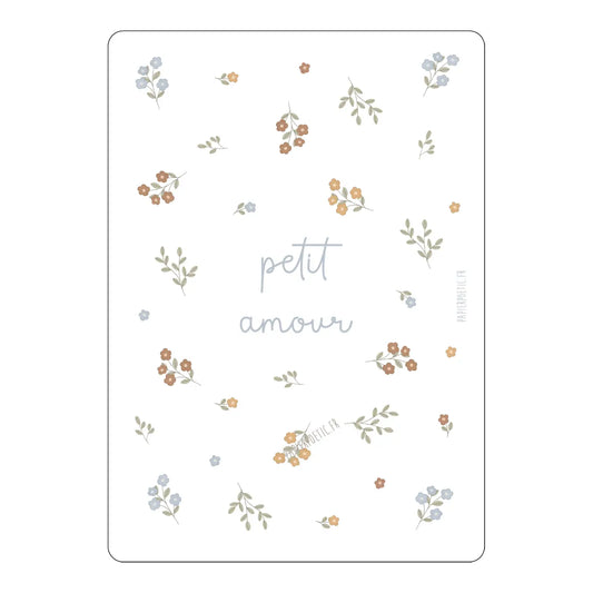 Carte "Petit Amour Fleuri” - Papier Poetic