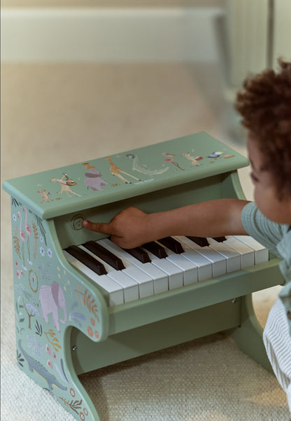 Piano en Bois Vert Safari Friends - Little Dutch