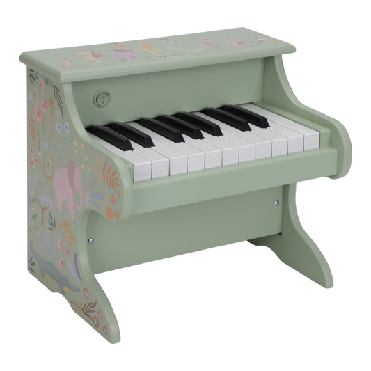 Piano en Bois Vert Safari Friends - Little Dutch