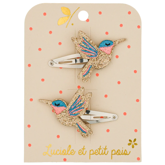 Barrettes Sunny le colibri– Luciole et petit pois