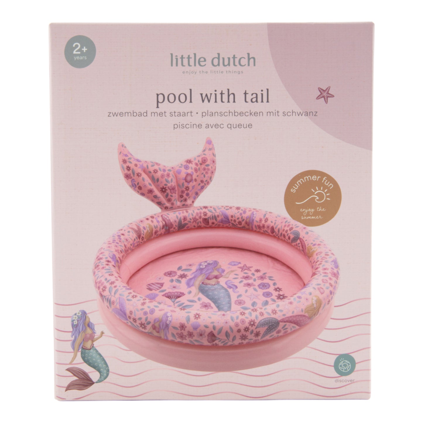 Piscine gonflable - Dreamy Mermaid - 80 cm - Little Dutch