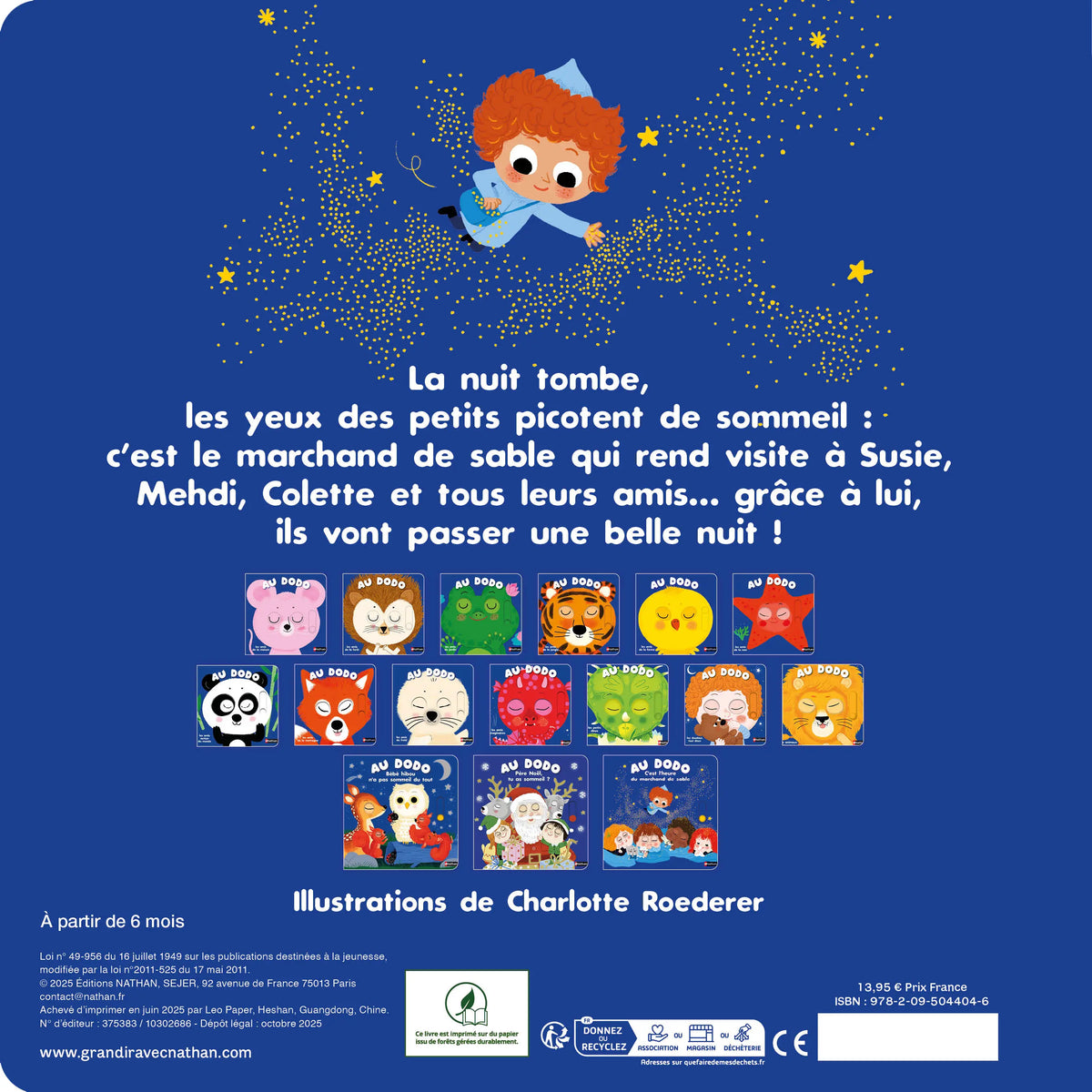 Au dodo – C’est l’heure du marchand de sable – Dès 6 mois – Nathan