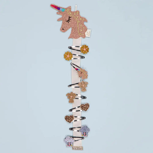 Porte-barrettes mural licorne – Luciole et petit pois