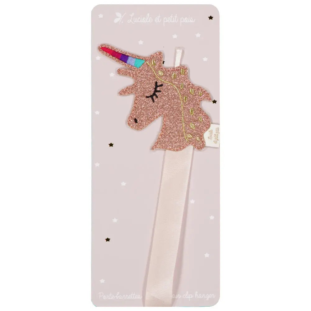 Porte-barrettes mural licorne – Luciole et petit pois
