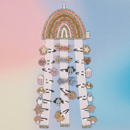 Porte-barrettes Mural Arc-en-ciel – Luciole et Petit Pois