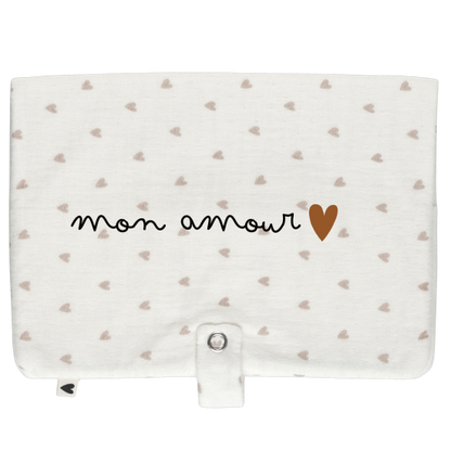 Range couches #Gaze beige petits cœurs