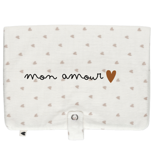 Range couches #Gaze beige petits cœurs