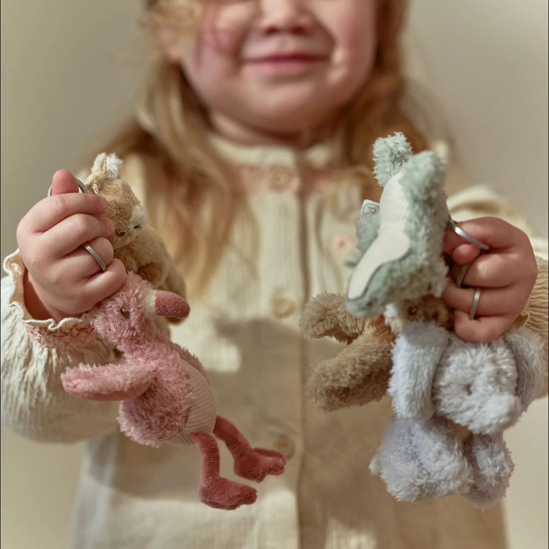 Porte clés - Flammand Rose - Safari Friends - Little Dutch