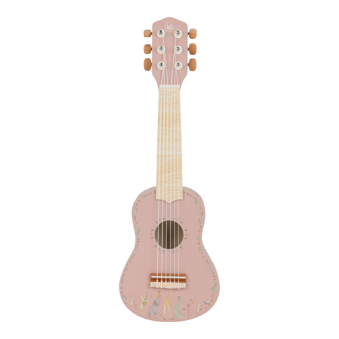 Guitare rose en bois -Safari Friends - Little Dutch