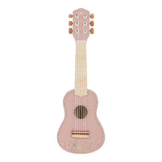 Guitare rose en bois -Safari Friends - Little Dutch