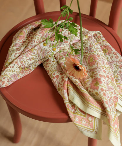 Foulard Haydee Sorbet Rose Pistache - Bëllemme
