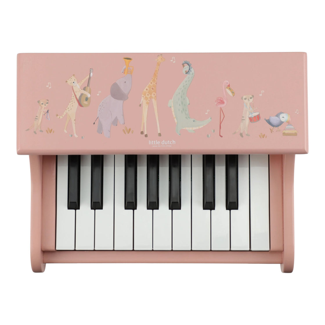 Piano en bois rose  - Safari Friends - Little Dutch