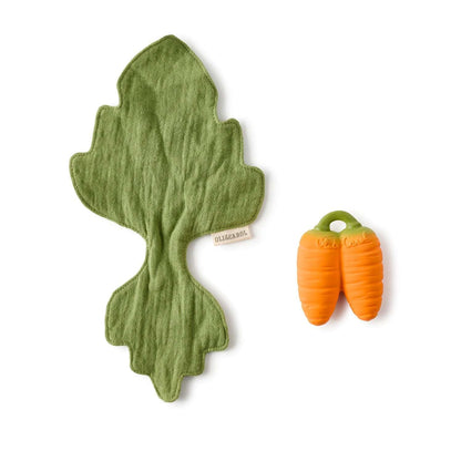 Cathy la carotte 🥕 Mini Doudou-Anneau Dentition Bébé- Oli and Carol