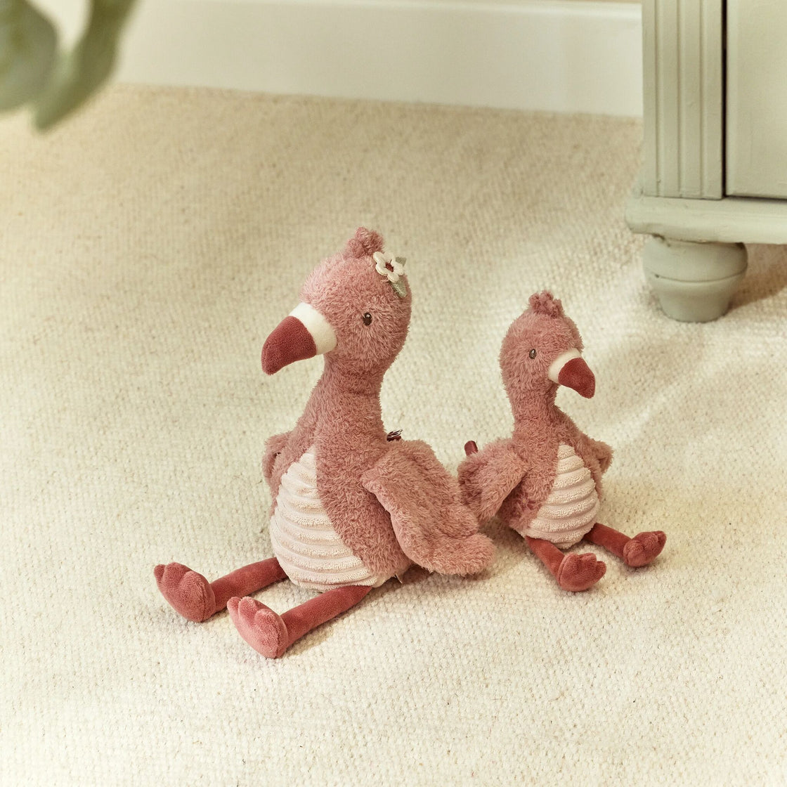 Peluche flamand rose 32 cm -Safari Friends - Little Dutch