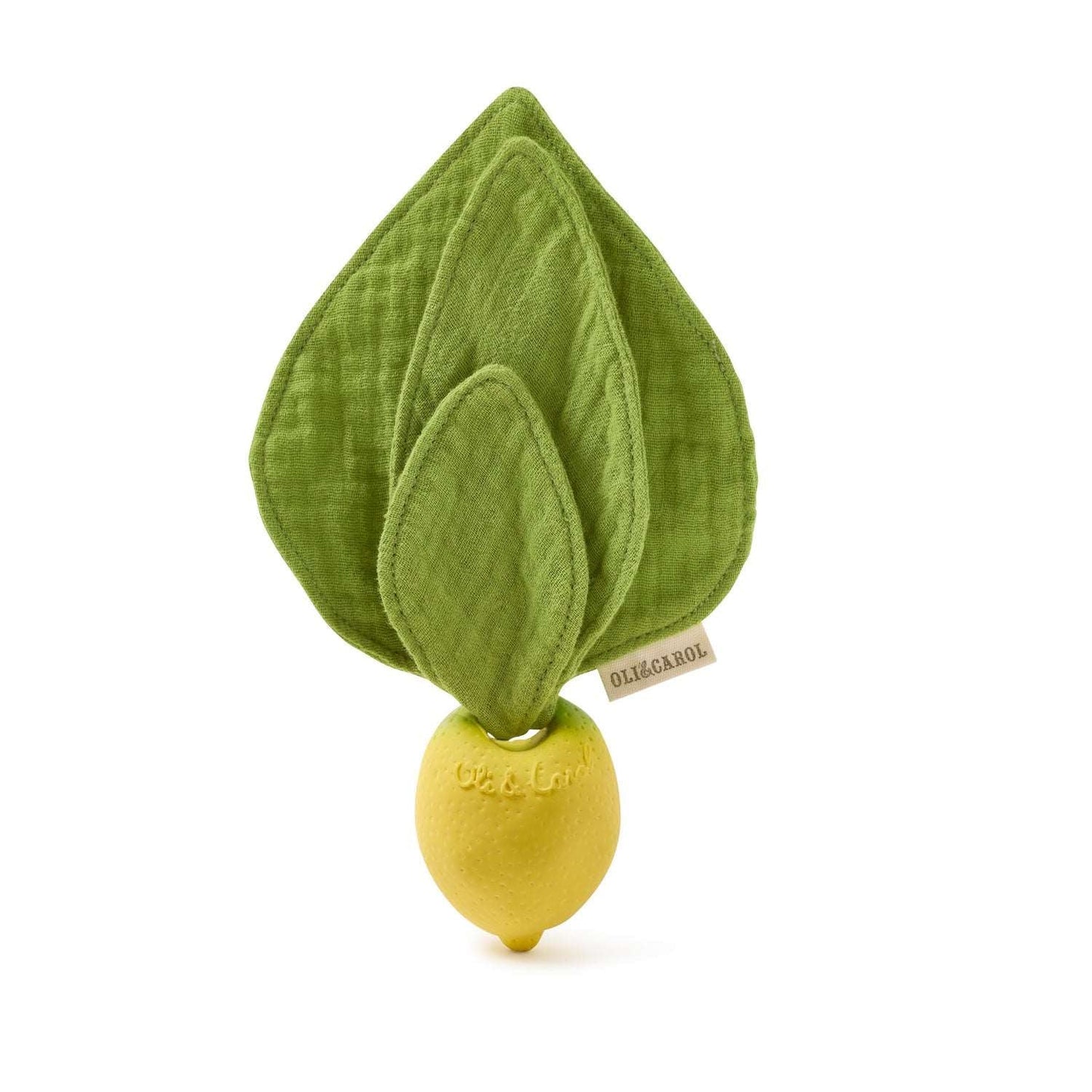 Lou le citron 🍋 Mini Doudou-Anneau Dentition Bébé- Oli and Carol
