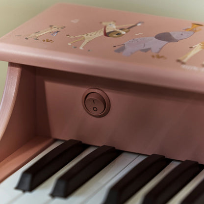 Piano en bois rose  - Safari Friends - Little Dutch