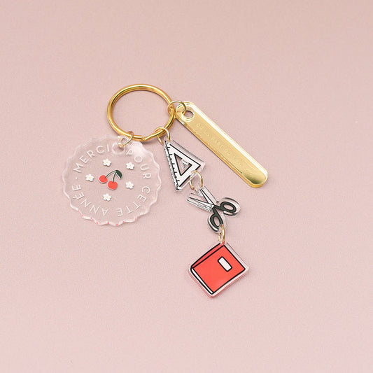 Porte clés Pampilles fin d’année Cerises - Les Mignonneries