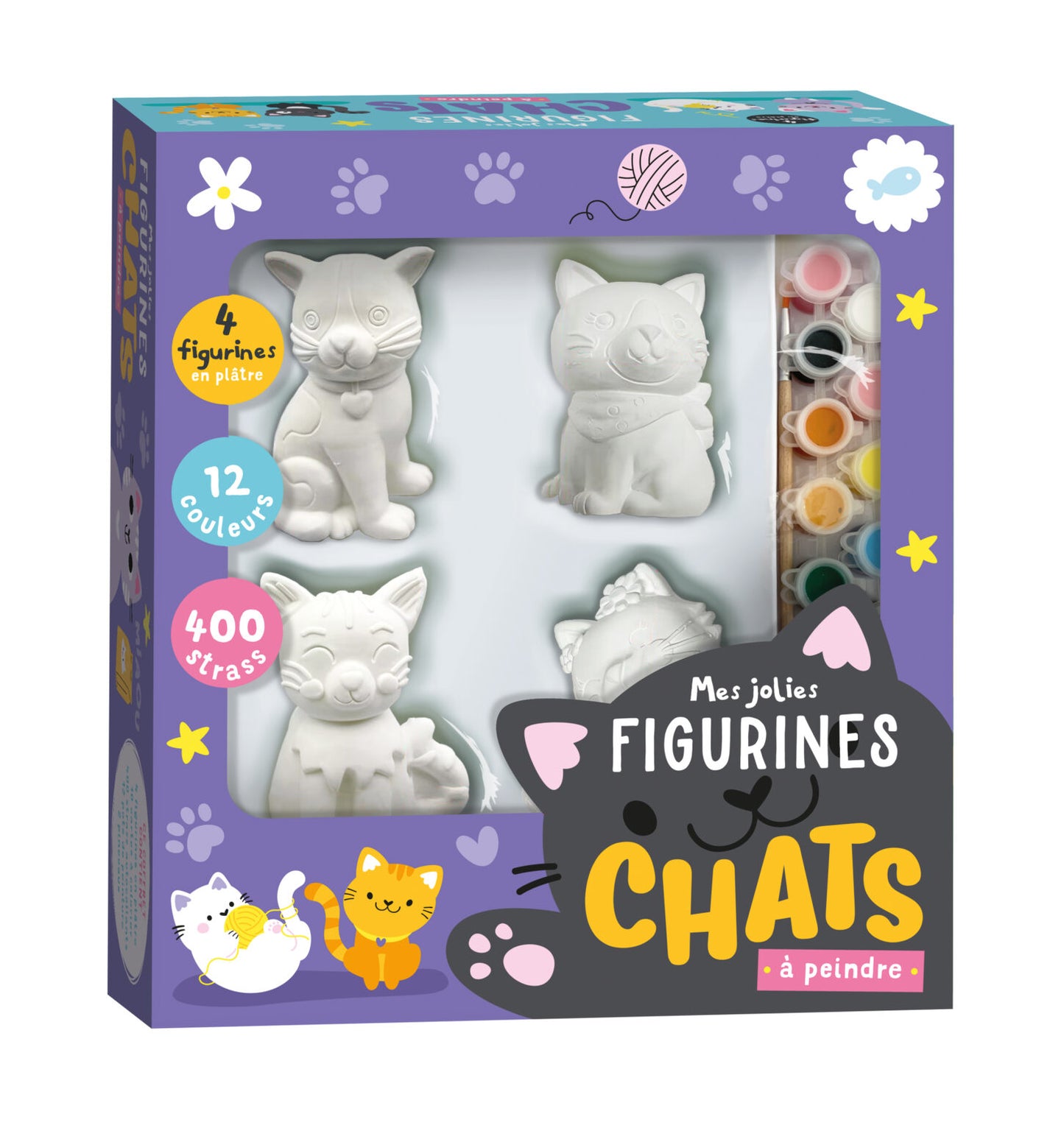 Mes jolies figurines de Chatd à peindre - 123 Soleil