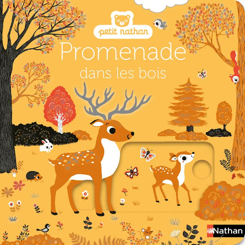 Promenade dans les bois - livre d'éveil animé, pour les bébés dès 6 mois