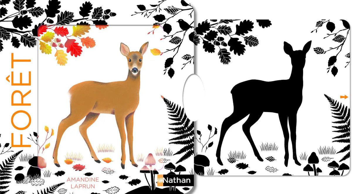 La forêt - Un livre en noir et blanc qui passe en couleurs grâce aux animations - Dès 6 mois - Nathan