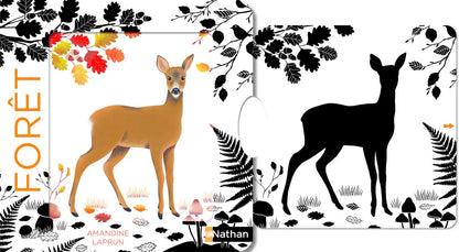 La forêt - Un livre en noir et blanc qui passe en couleurs grâce aux animations - Dès 6 mois - Nathan