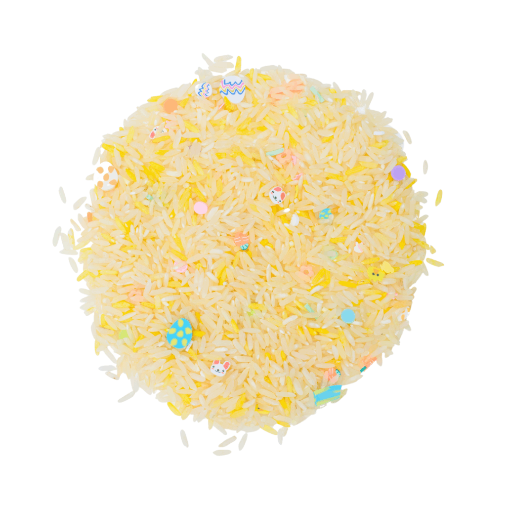 Riz à jouer pour enfants- jeu sensoriel- Leukmetletters