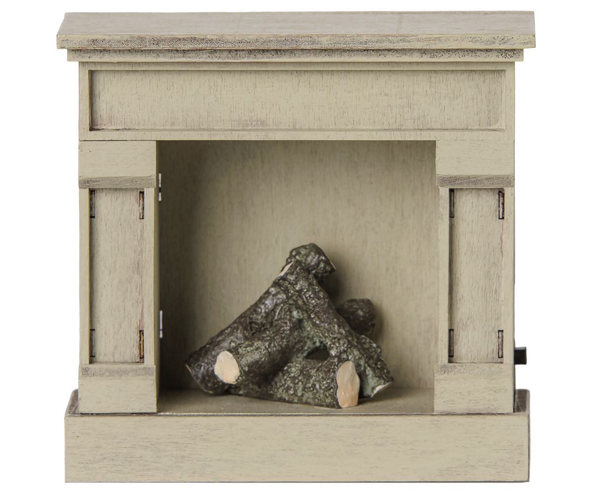Cheminée miniature pour souris blanc cassé – Maileg