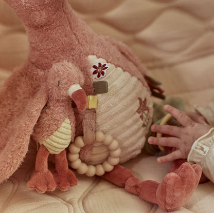 Peluche d'activités Flamant rose -Safari Friends - Little Dutch