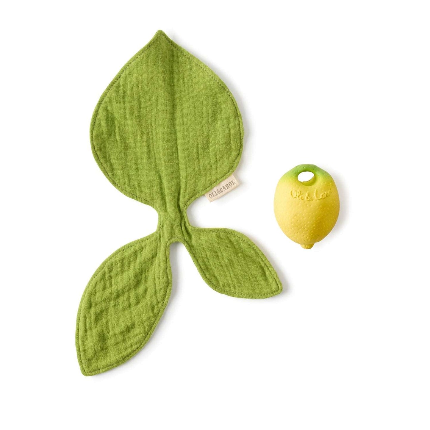 Lou le citron 🍋 Mini Doudou-Anneau Dentition Bébé- Oli and Carol