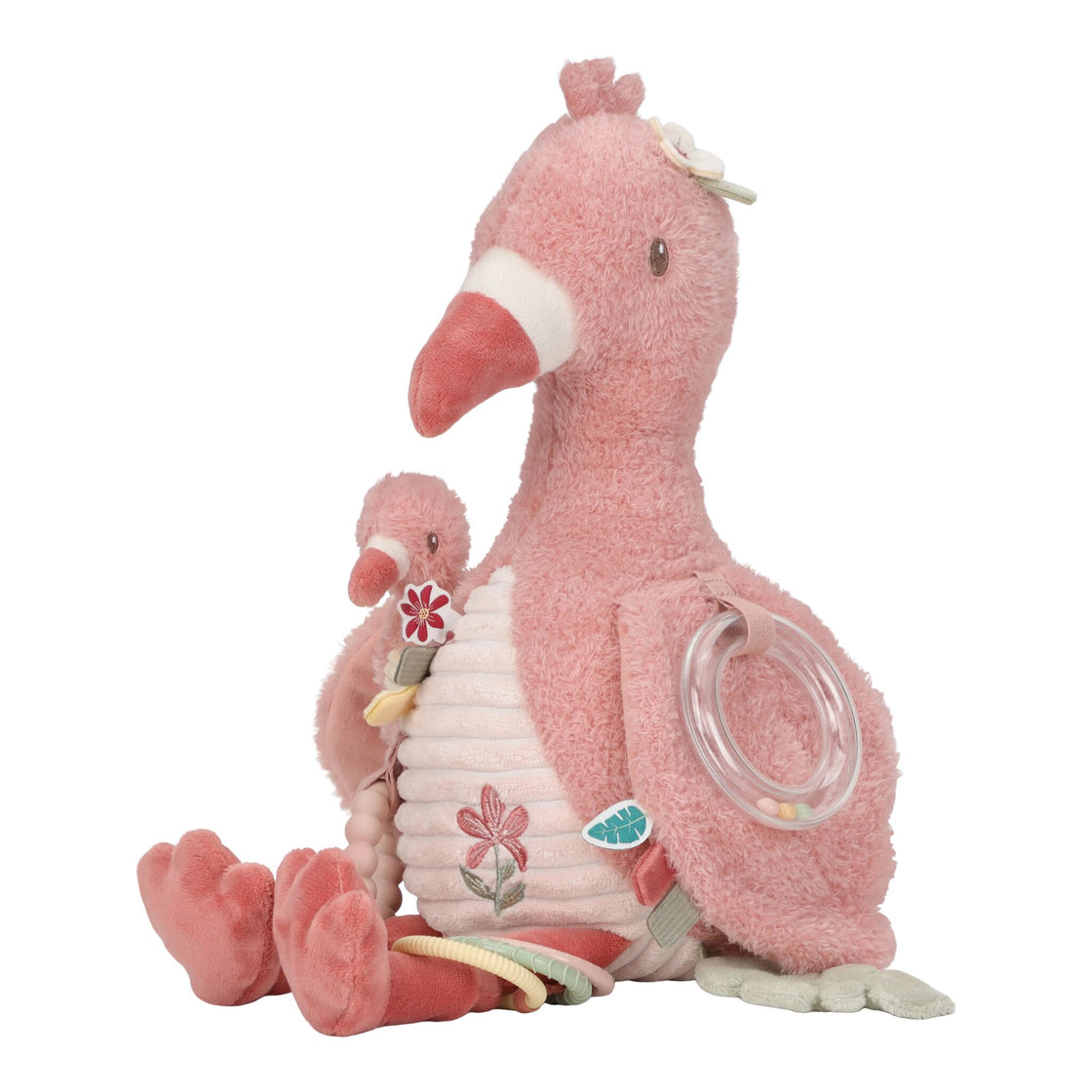 Peluche d'activités Flamant rose -Safari Friends - Little Dutch