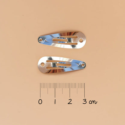 Barrettes mini pommes roses (paire)  - Luciole et petit pois