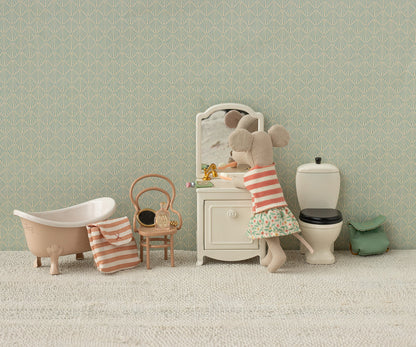 Trousse de toilettes, Souris - Rayé rouge - Maileg