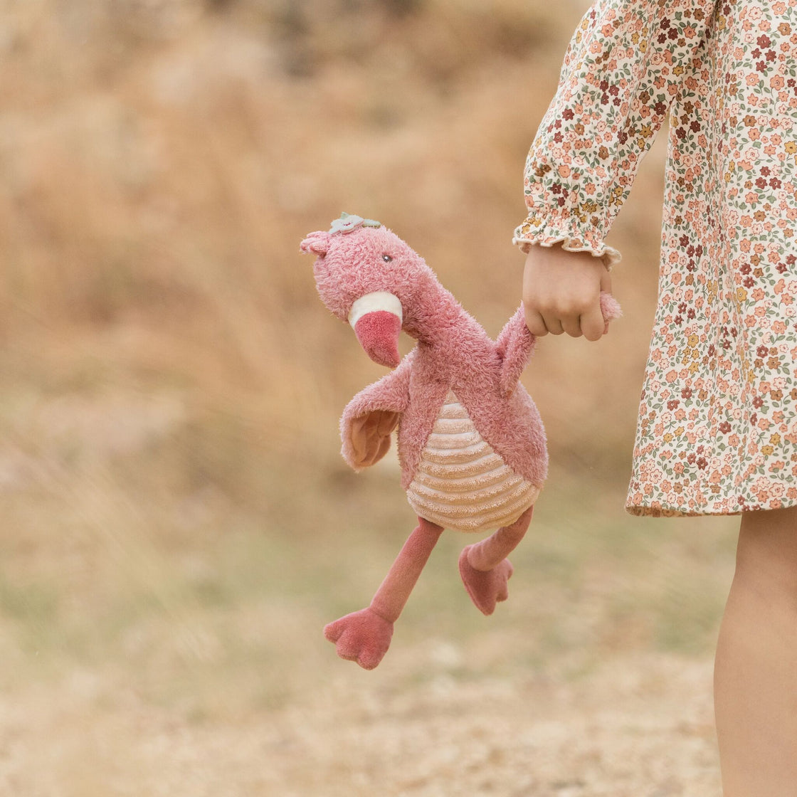 Peluche flamand rose 32 cm -Safari Friends - Little Dutch