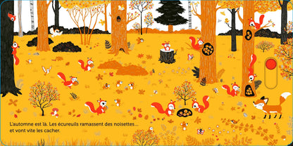 Promenade dans les bois - livre d'éveil animé, pour les bébés dès 6 mois