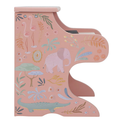 Piano en bois rose  - Safari Friends - Little Dutch