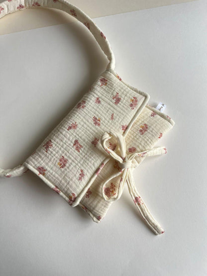 Petit sac #Fleurs écru
