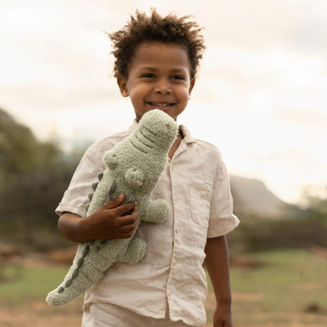 Peluche Crocodile Safari Friends 25 cm - Little Dutch