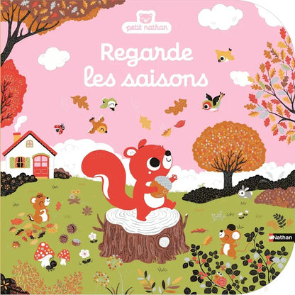 Regarde les saisons - Livre d'éveil à toucher pour les bébés, dès 6 mois