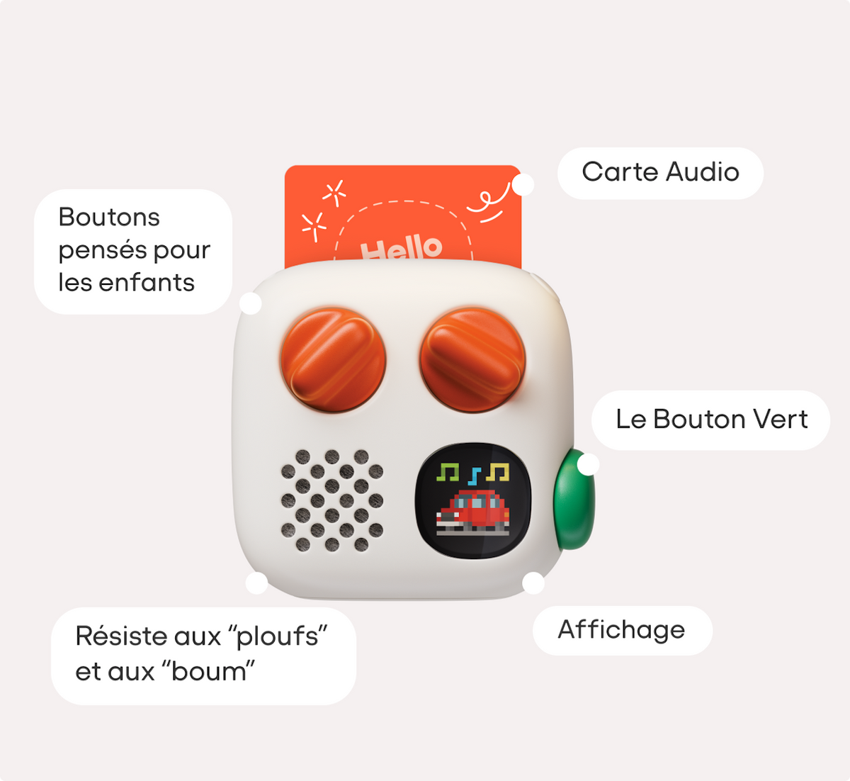 Boite à histoire Yoto Mini 4eme Génération- Lecteur Audio Éducatif Sans Écran pour Enfants