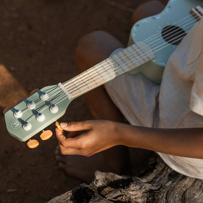 Guitare verte en bois -Safari Friends - Little Dutch