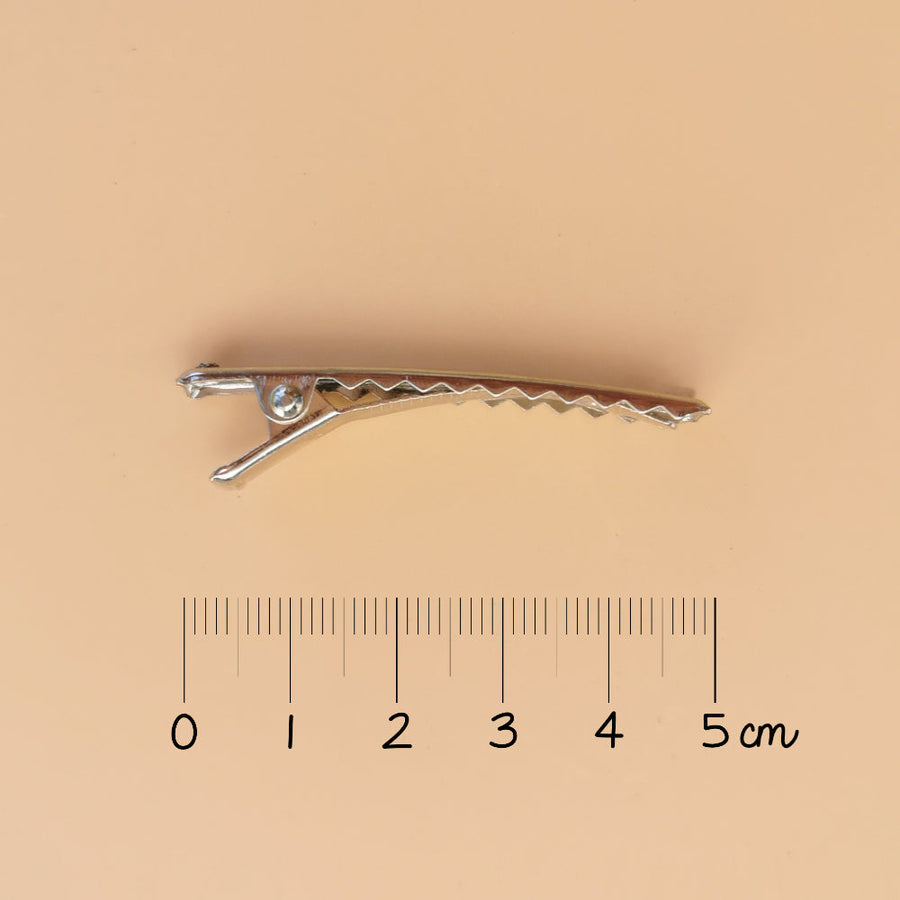 Barrette 3 coeurs - Framboise - Luciole et petit pois