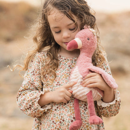 Peluche flamand rose 32 cm -Safari Friends - Little Dutch