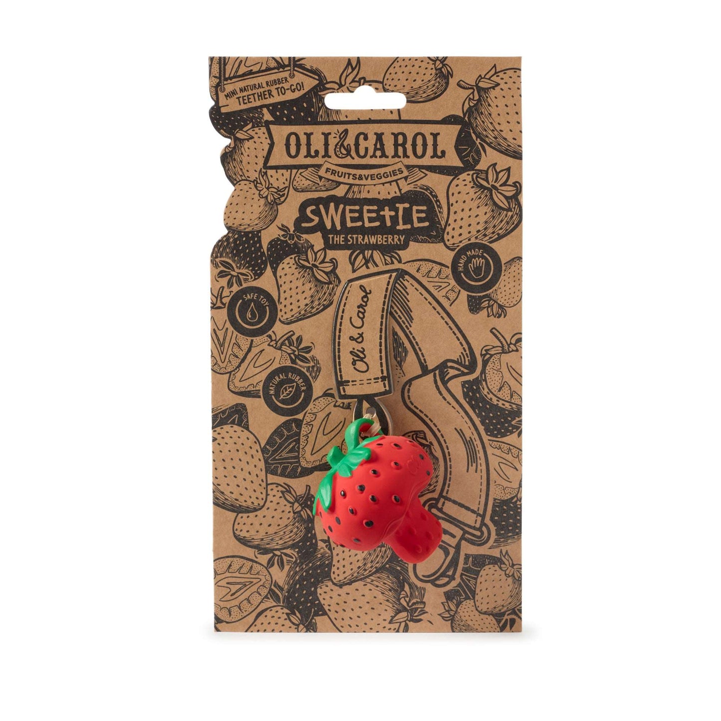 Sweetie la Fraise - Mini Jouet Dentition - Oli and Carol