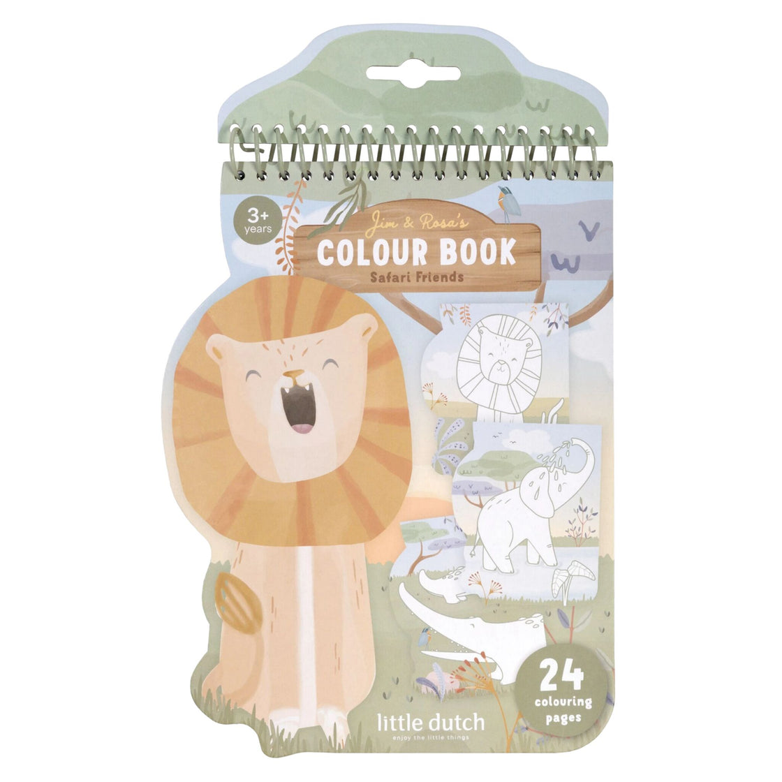 Cahier de coloriage - Safari lion - Little dutch