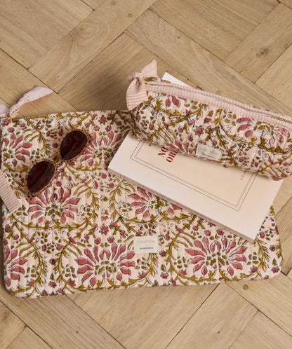 Trousse Palmyre rose poudré - Bëllemme