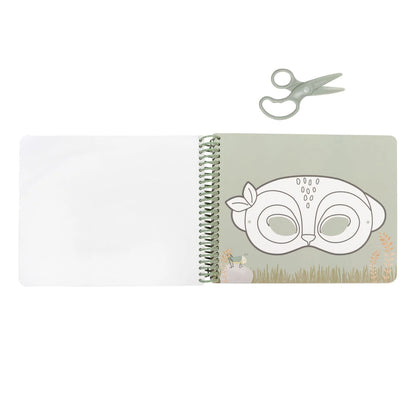 Livre avec ciseaux - Safari masques - Little dutch