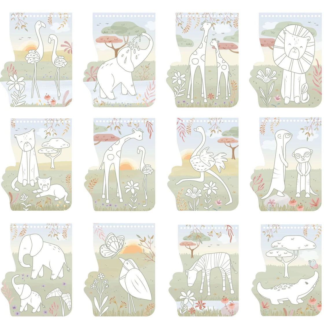 Cahier de coloriage - Safari - Little dutch