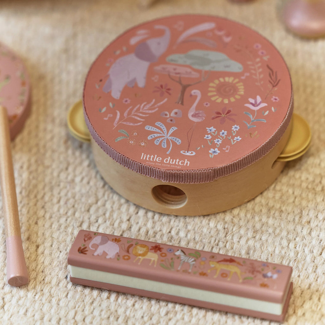 Set de musique rose  -Safari Friends - Little Dutch